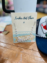 Load image into Gallery viewer, Dainty Pearl Trucker Hat Chain
